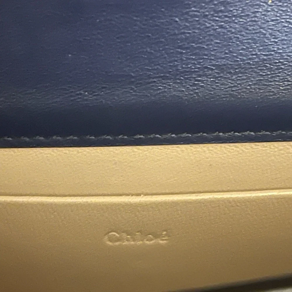 Chloe Bracelet Navy Handbag with strap - Picture 7 of 9